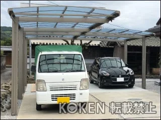 安芸市のカーポートの施工例（完成写真2）